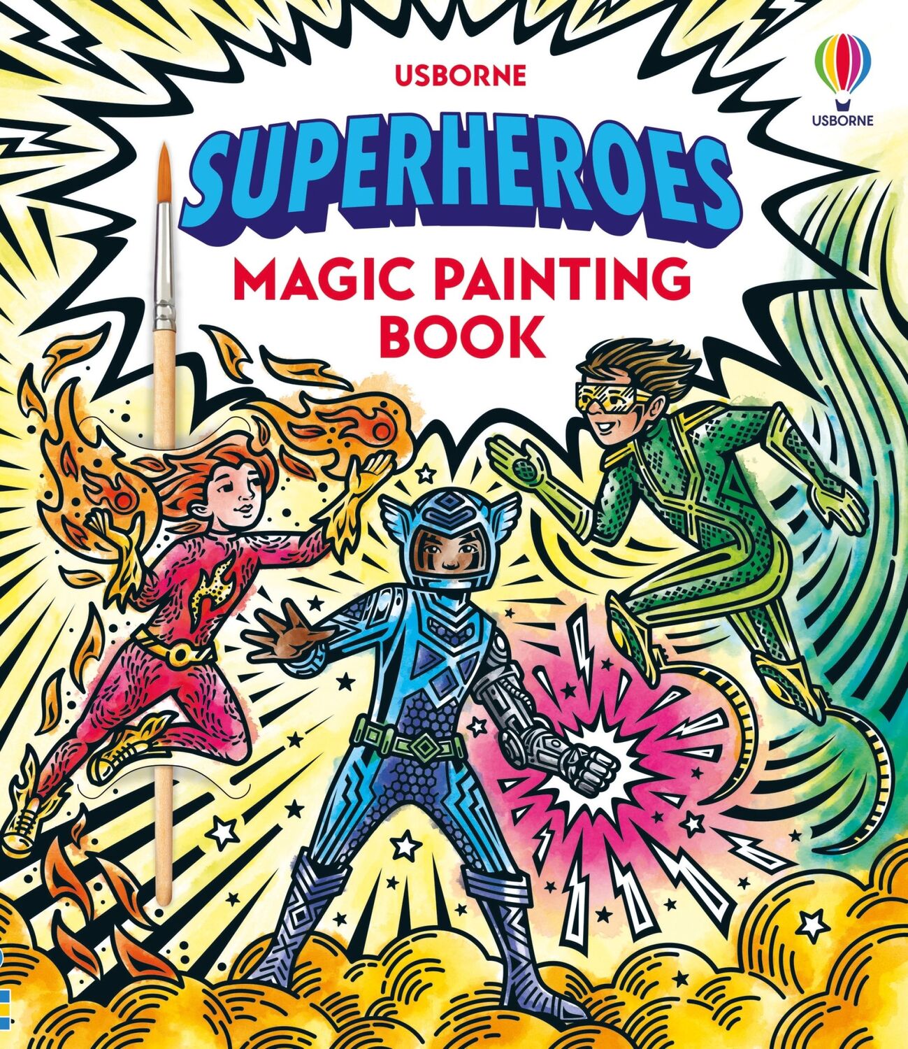Superheroes Magic Painting Book