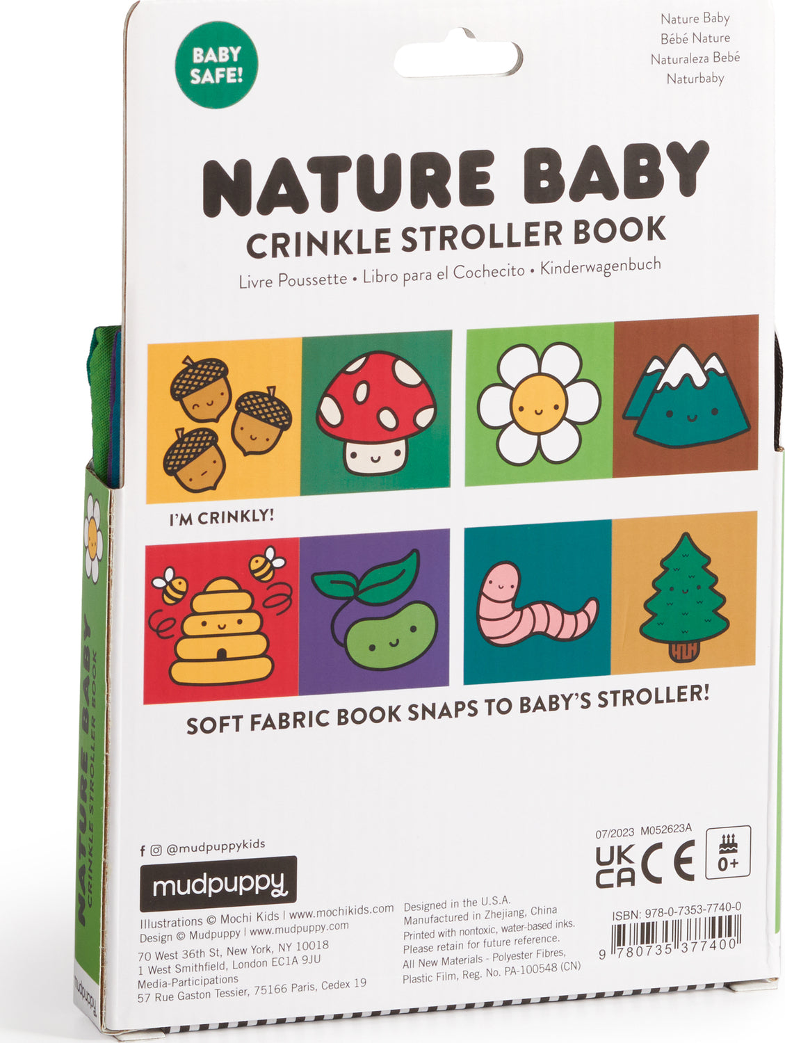 Nature Baby Crinkle Fabric Stroller Book