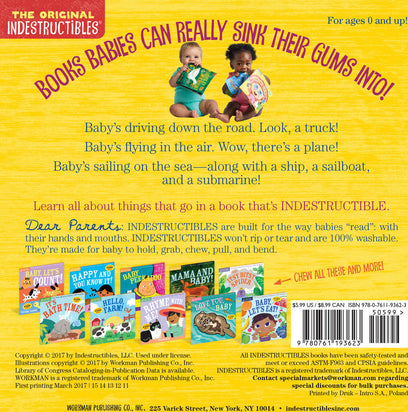 Indestructibles: Things That Go!: Chew Proof · Rip Proof · Nontoxic · 100% Washable (Book for Babies, Newborn Books, Vehicle Books, Safe to Chew)