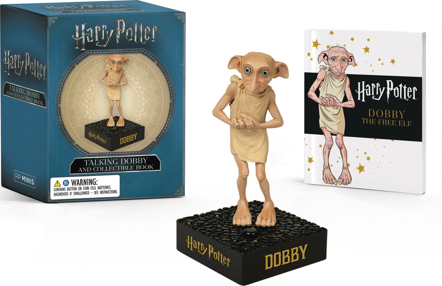 Harry Potter Talking Dobby and Collectible Book