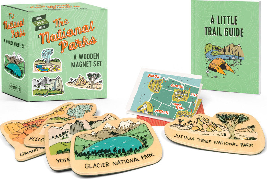 The National Parks: A Wooden Magnet Set