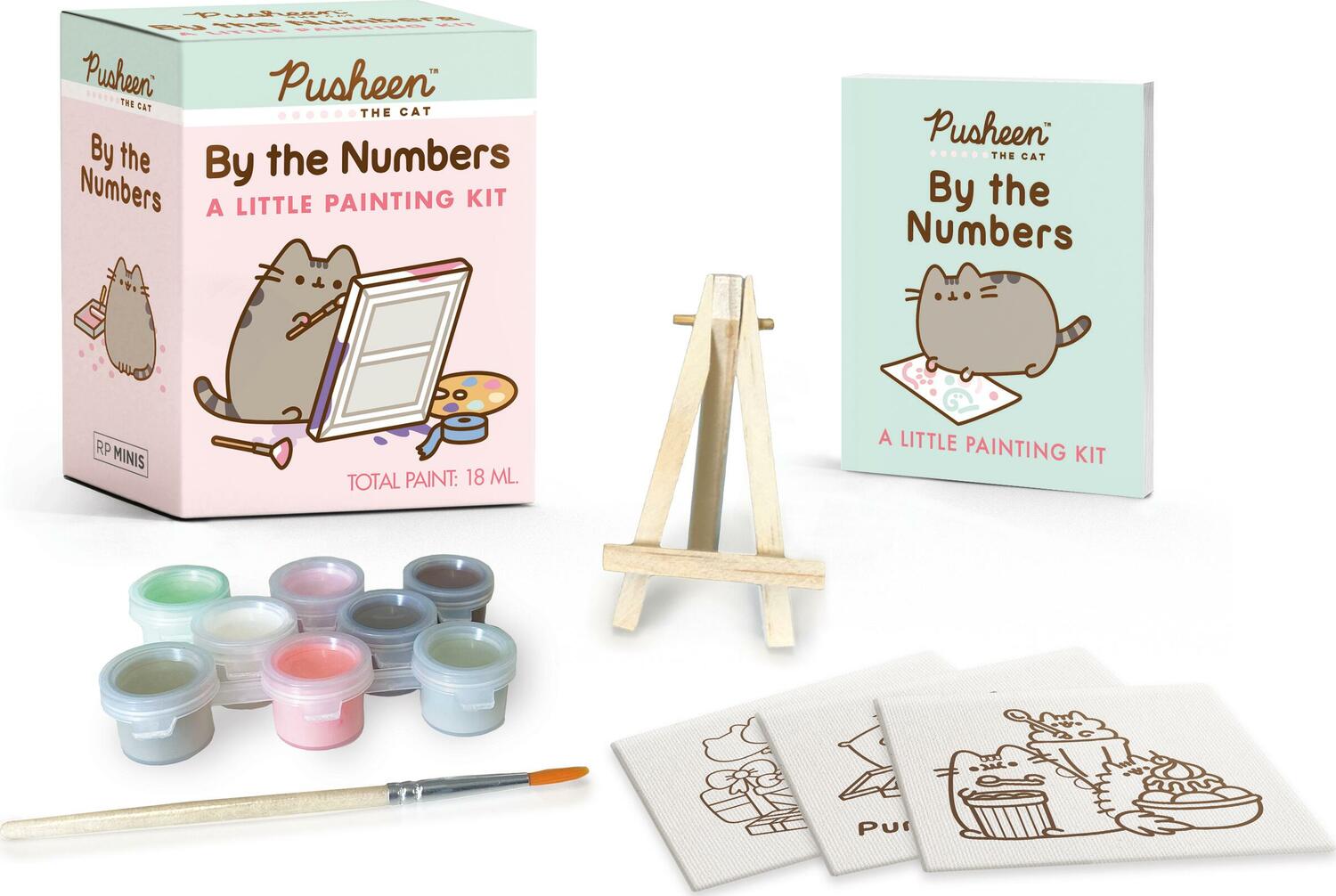Pusheen by the Numbers: A Little Painting Kit