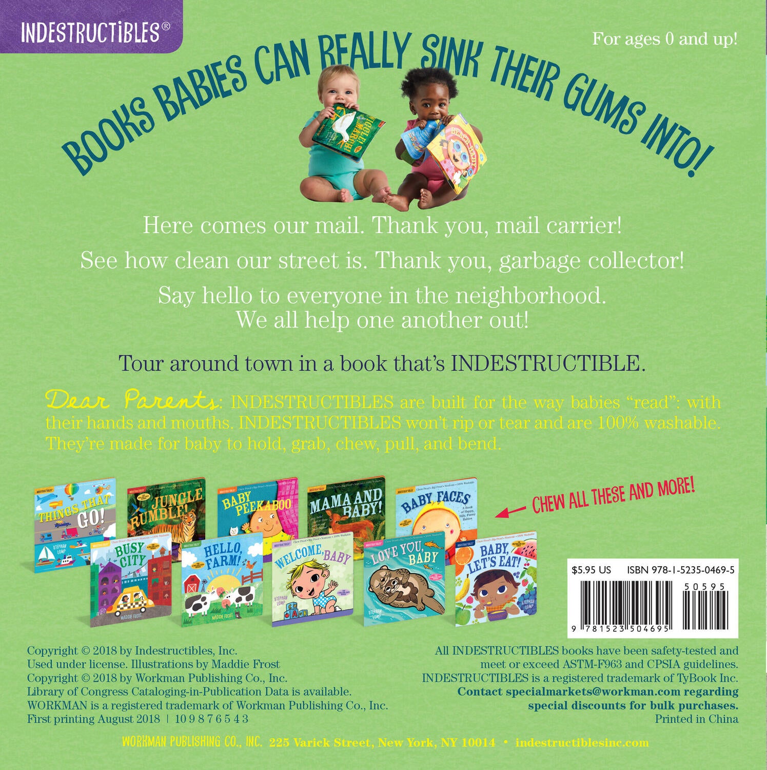 Indestructibles: My Neighborhood: Chew Proof · Rip Proof · Nontoxic · 100% Washable (Book for Babies, Newborn Books, Safe to Chew)