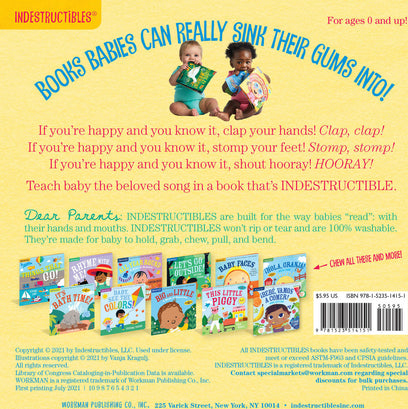 Indestructibles: Happy and You Know It!: Chew Proof · Rip Proof · Nontoxic · 100% Washable (Book for Babies, Newborn Books, Safe to Chew)