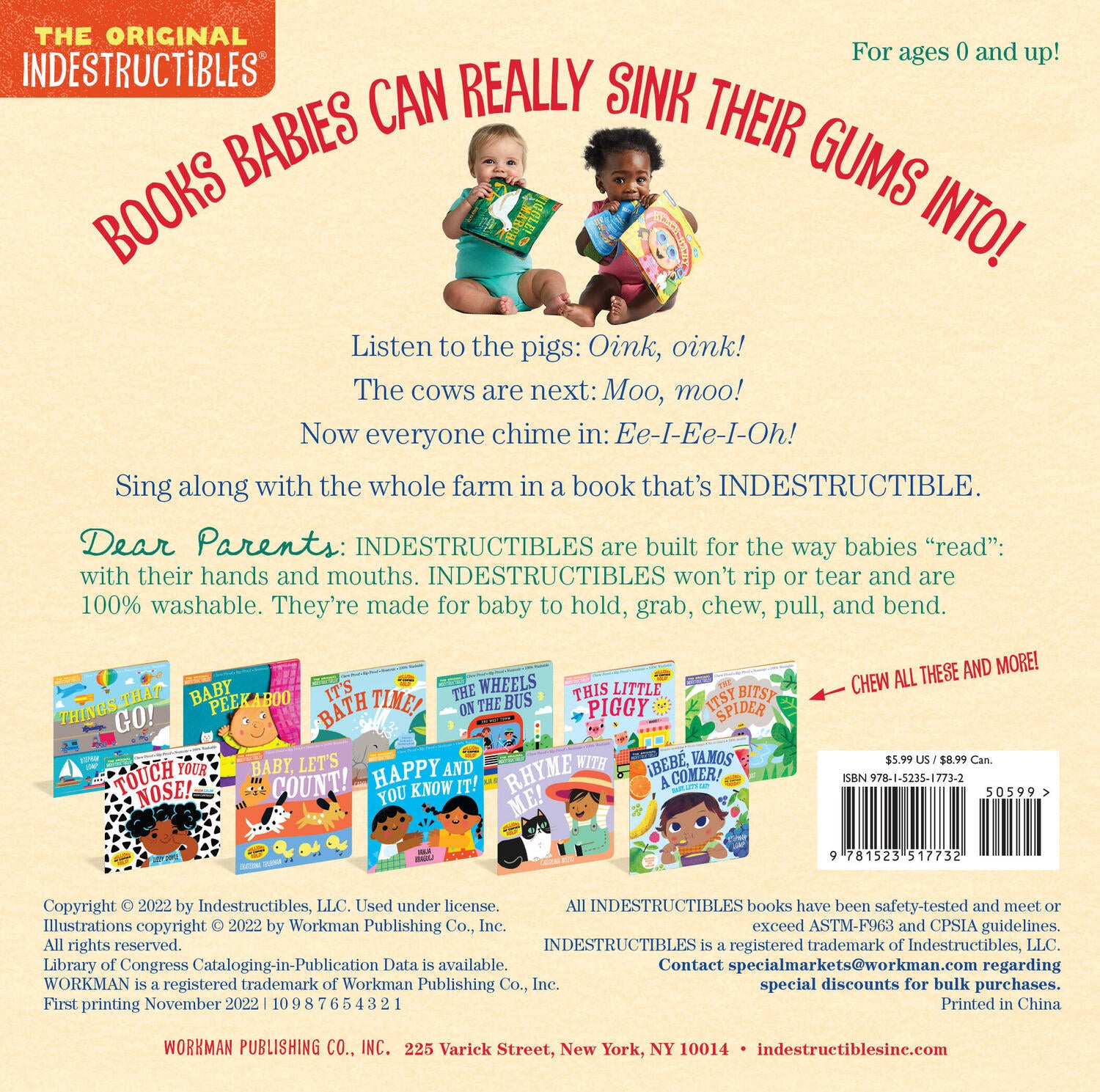 Indestructibles: Old MacDonald Had a Farm: Chew Proof · Rip Proof · Nontoxic · 100% Washable (Book for Babies, Newborn Books, Safe to Chew)