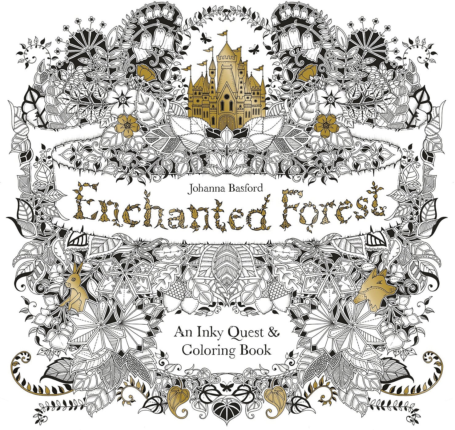 Enchanted Forest: An Inky Quest and Coloring Book for Adults