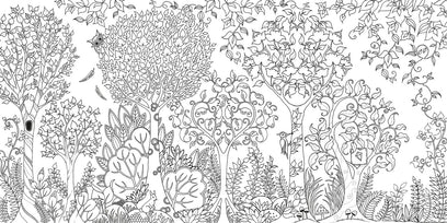 Enchanted Forest: An Inky Quest and Coloring Book for Adults