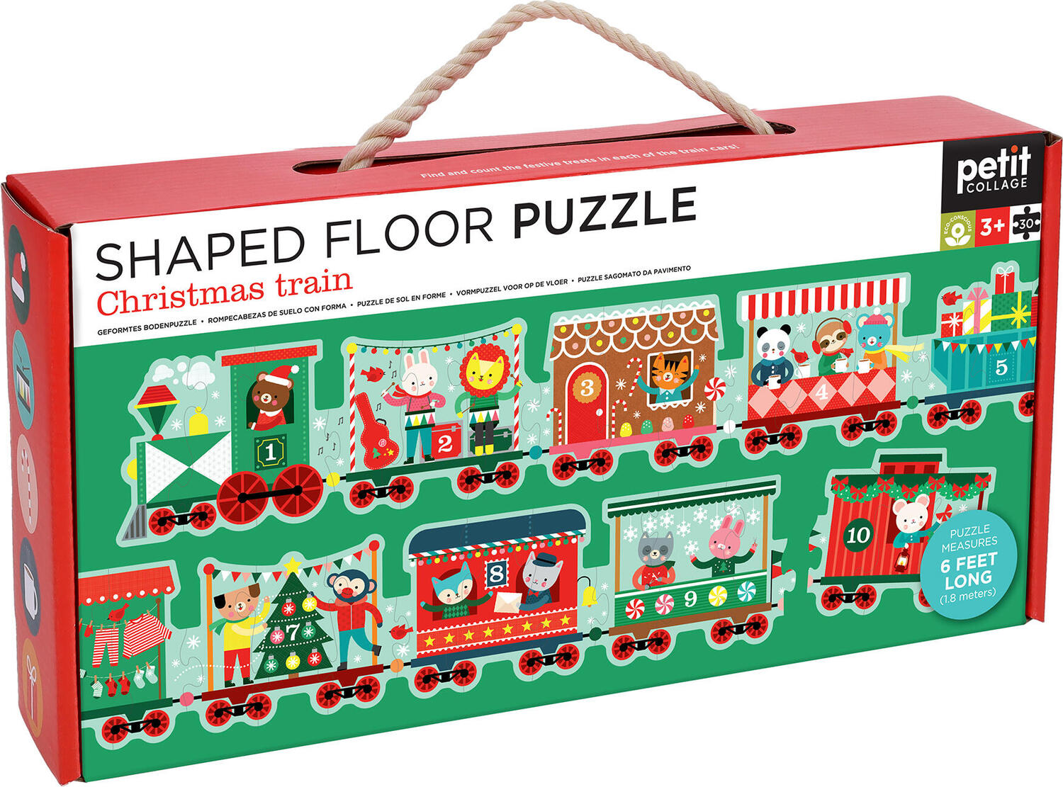 Christmas Train Shaped Floor Puzzle