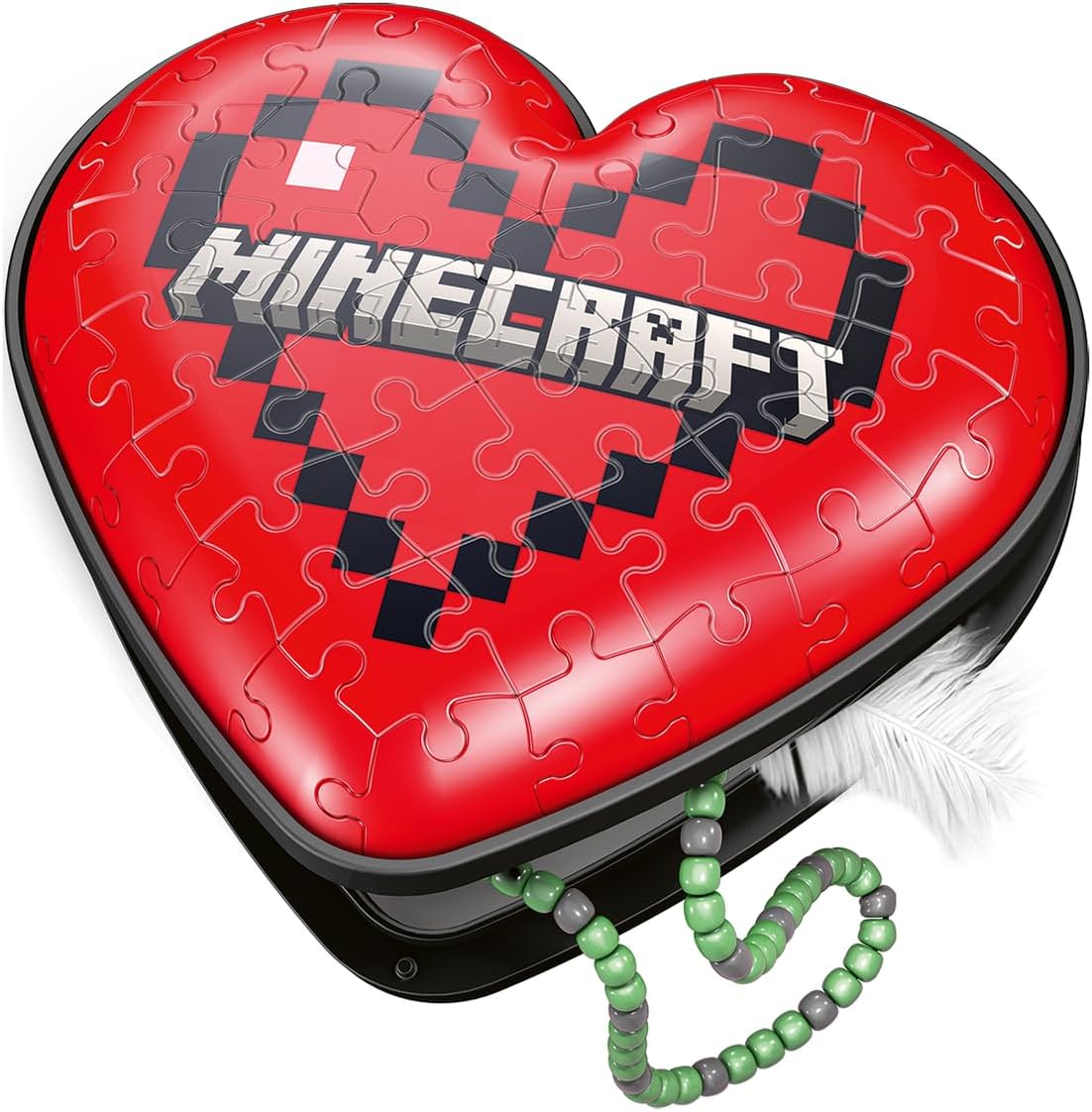 Minecraft Heart 3D Puzzle, 54 pc