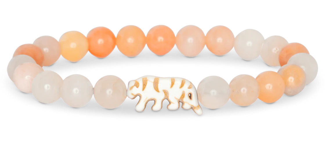 The Prowl Bracelet - Tiger, Hibiscus
