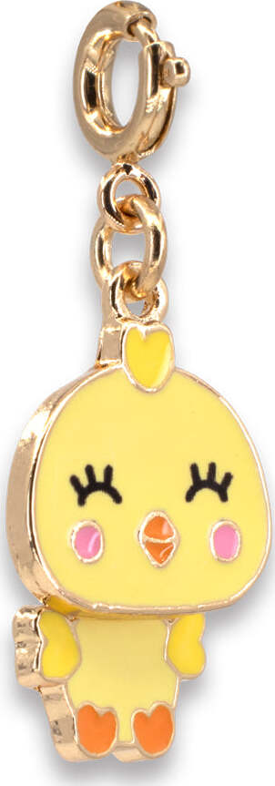 Gold Swivel Chick Charm