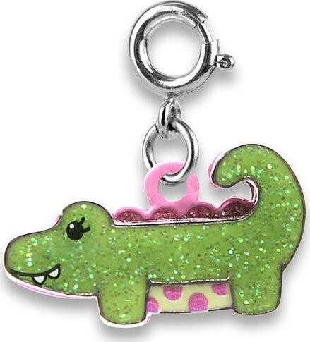 Glitter Alligator Charm