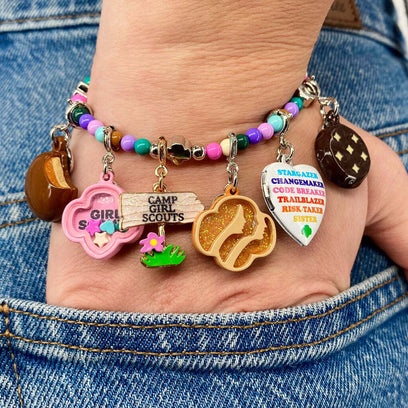 Girl Scout Trefoil Shaker Charm