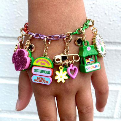 Girl Scout Gold Pin Charm