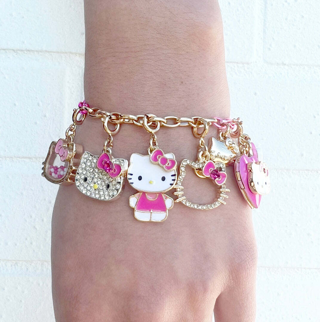 Gold Hello Kitty Shaker Charm