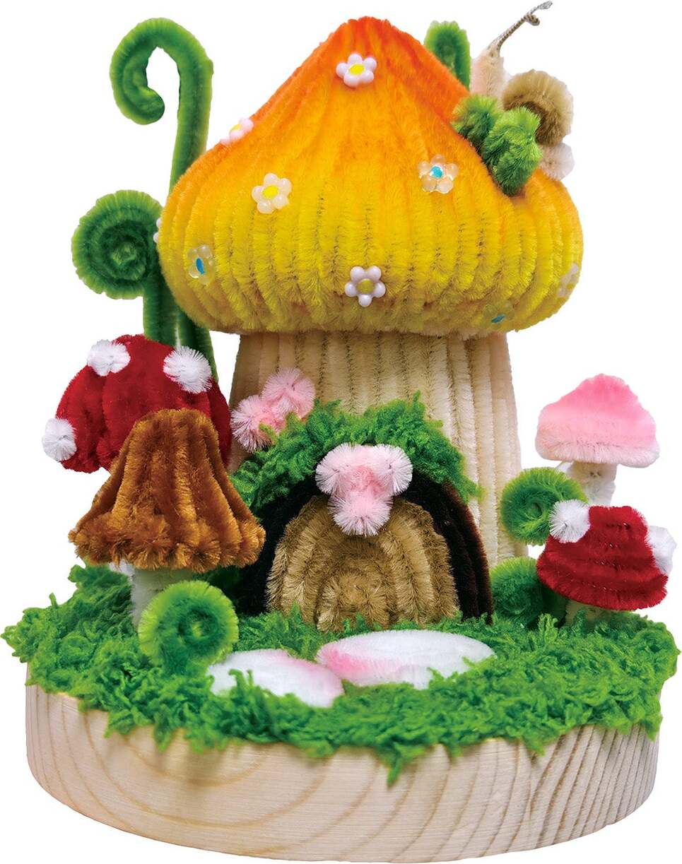 Mushroom House - Chenille Craft Kit