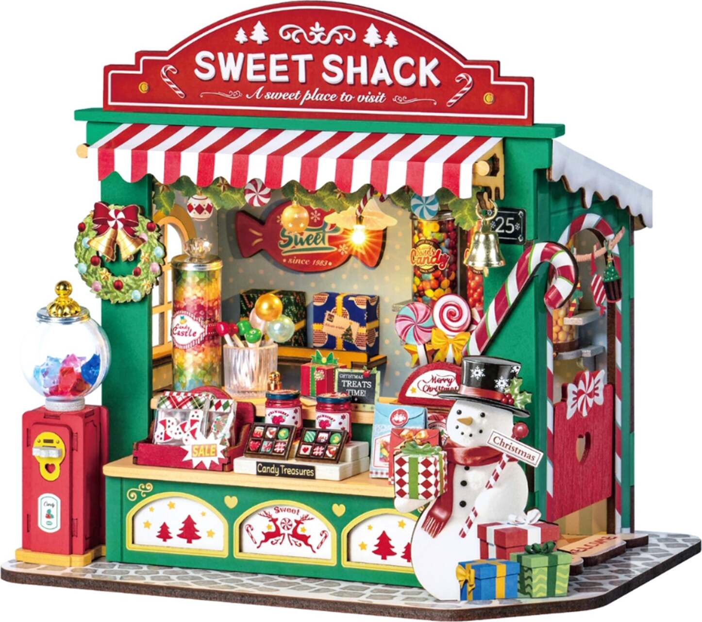 Christmas Candy Stand - DIY Miniature House Kit