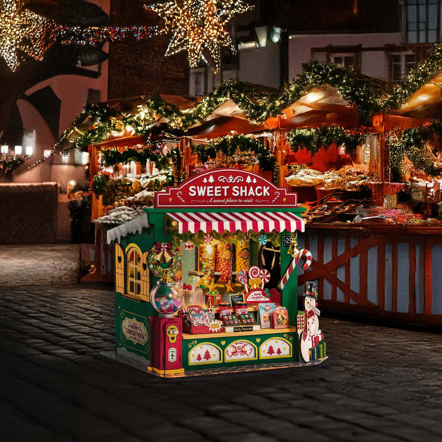 Christmas Candy Stand - DIY Miniature House Kit