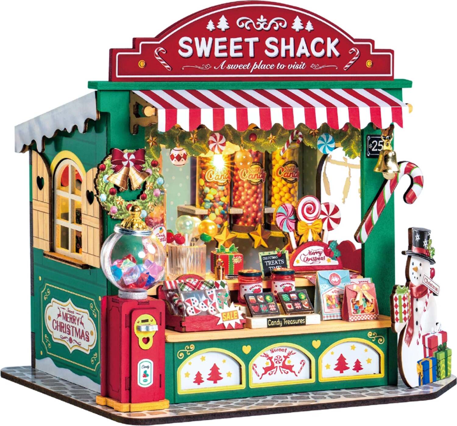 Christmas Candy Stand - DIY Miniature House Kit