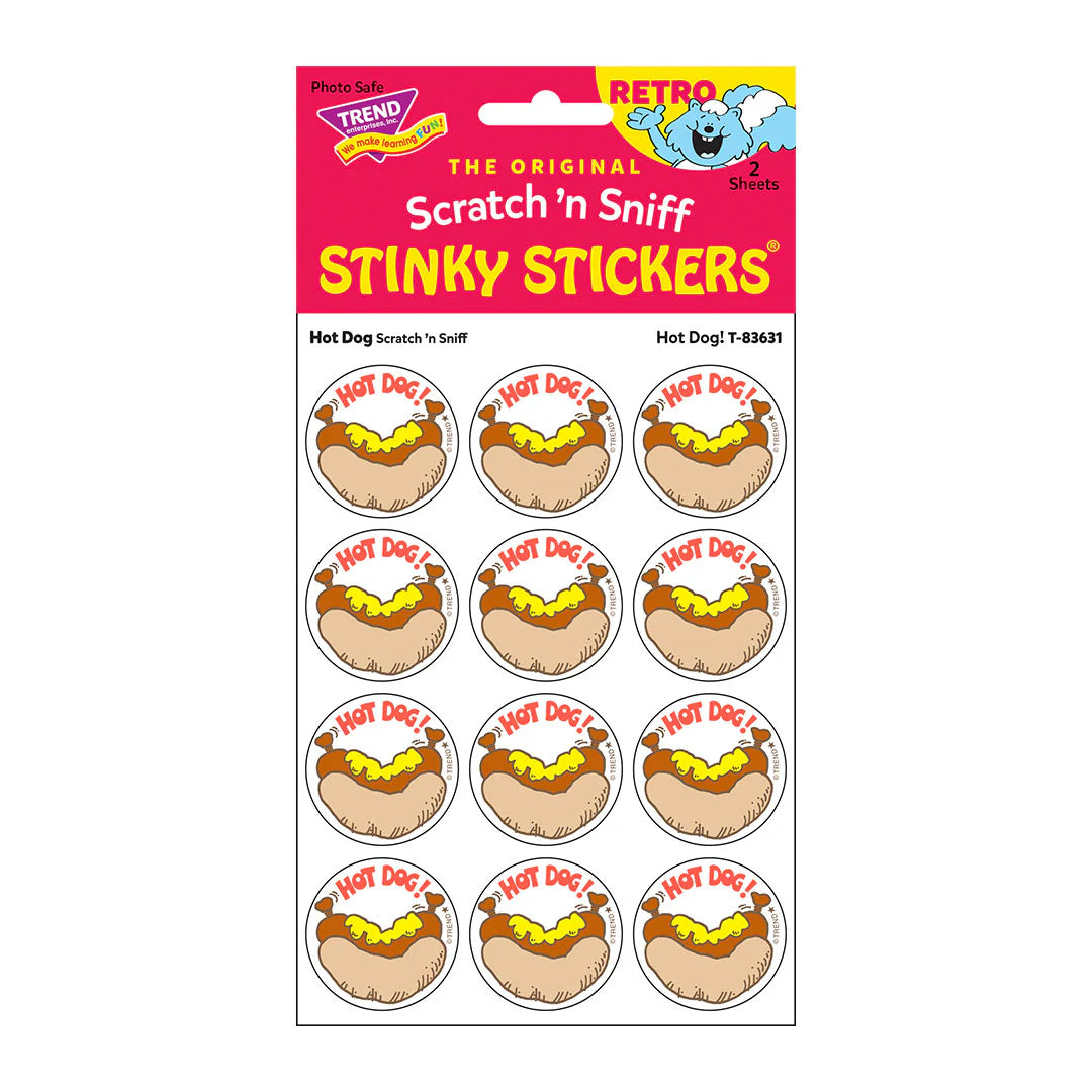 Scratch n Sniff Stickers - Hot Dog!