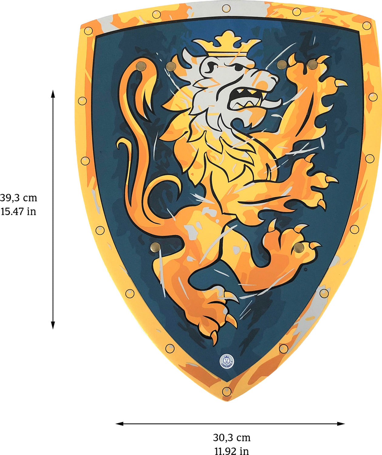 Liontouch Pretend-Play Foam Noble Knight Small Shield - Blue