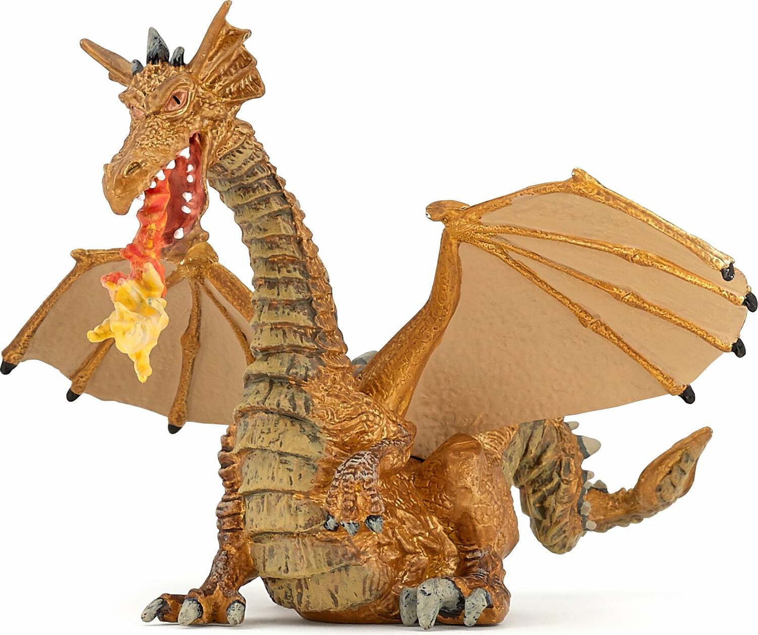 Papo France Gold Dragon With Flame