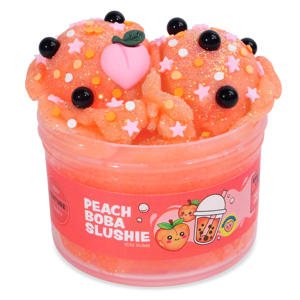 Peach Boba Slushie