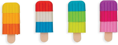 Icy Pops Scented Puzzle Erasers - Set of 4