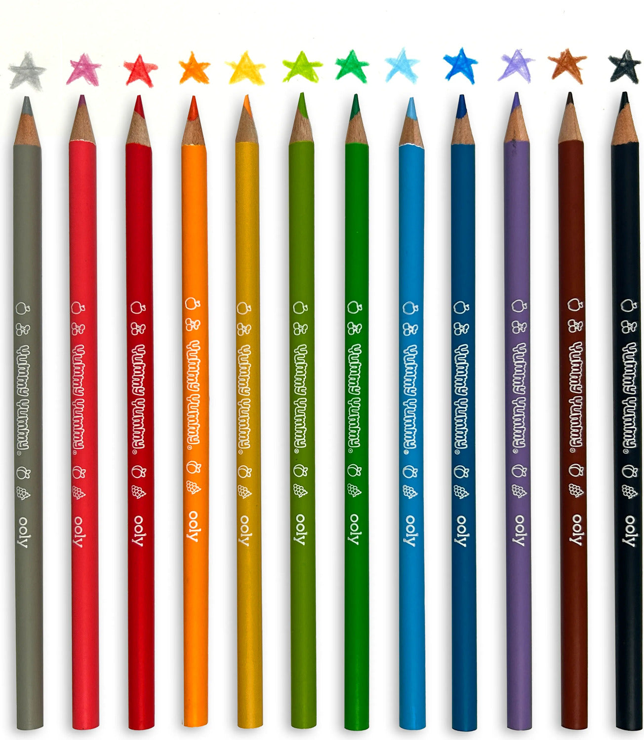 Yummy Yummy Fruit Scented Colored Pencils - Set of 12