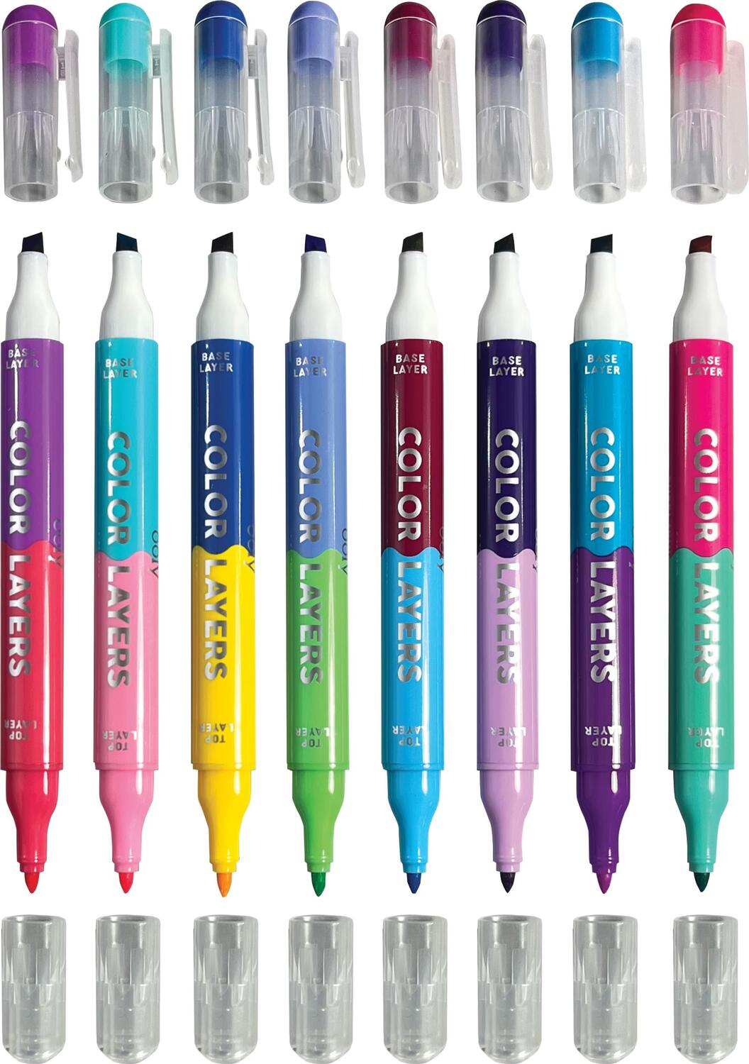 Color Layers Double-Ended Layering Markers (Set of 8 / 16 Colors)