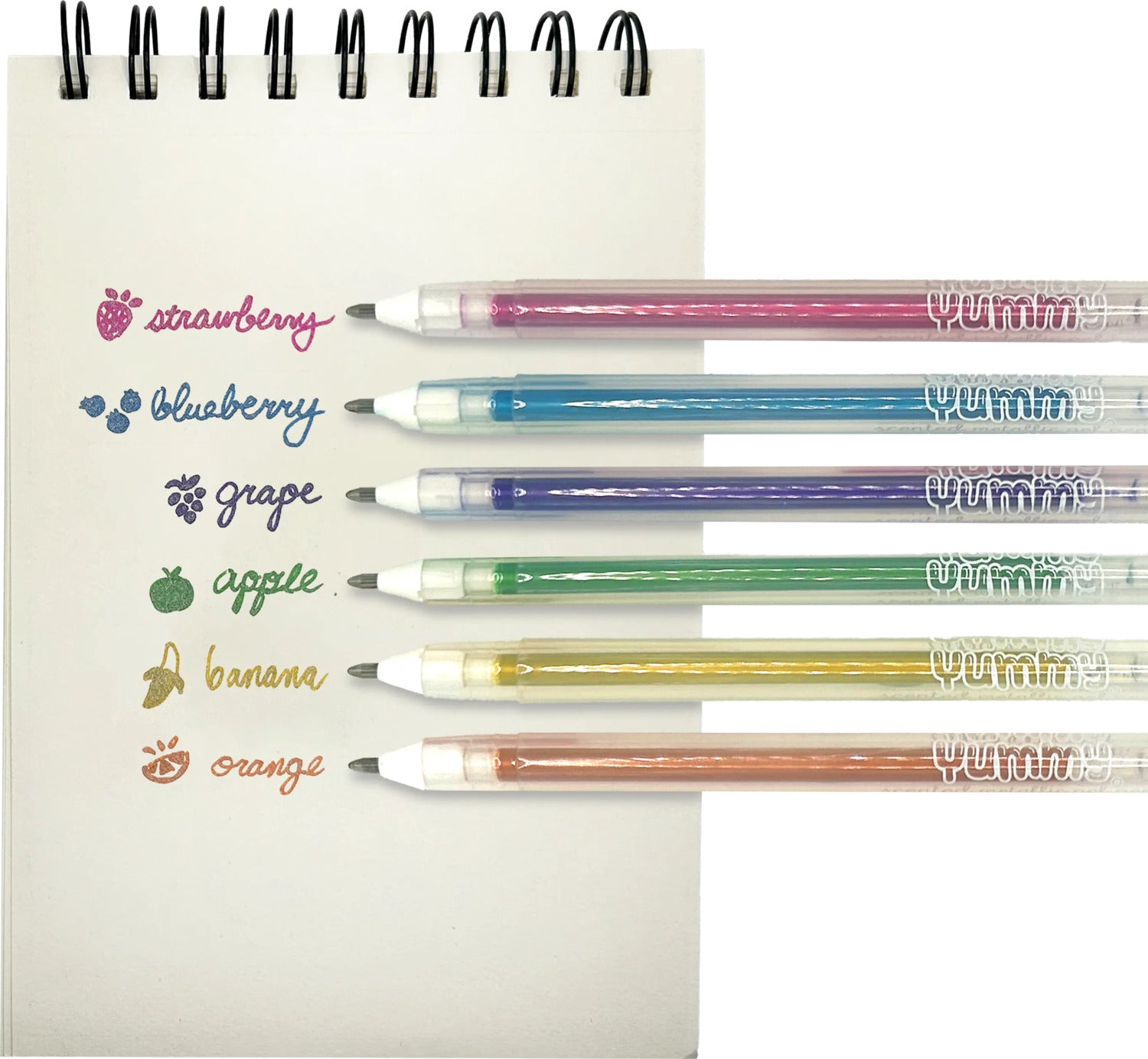 Yummy Yummy Scented Gel Pens - Metallic - Set of 6