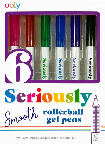 Seriously Smooth Rollerball Gel Pens - Set of 6
