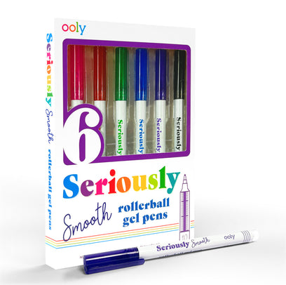 Seriously Smooth Rollerball Gel Pens - Set of 6