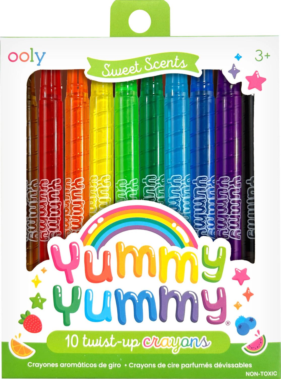 Yummy Yummy Scented Twist-Up Crayons - Set of 10