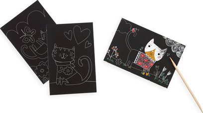 Cutie Cats Scratch And Scribble Mini Scratch Art Kit