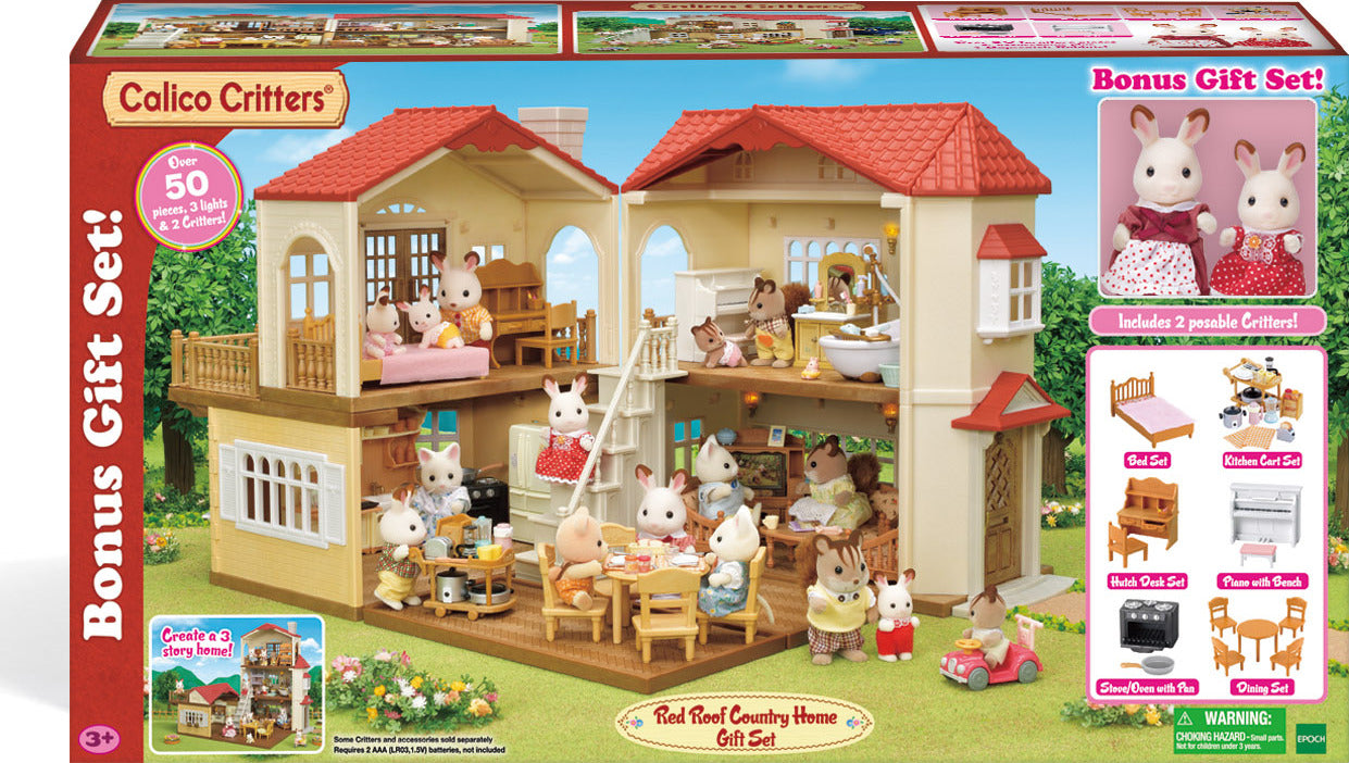 Calico Critters Red Roof Country Home Gift Set