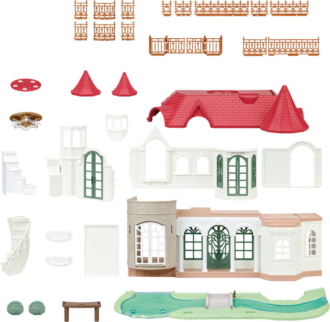 Calico Critters Red Roof Riverside Manor