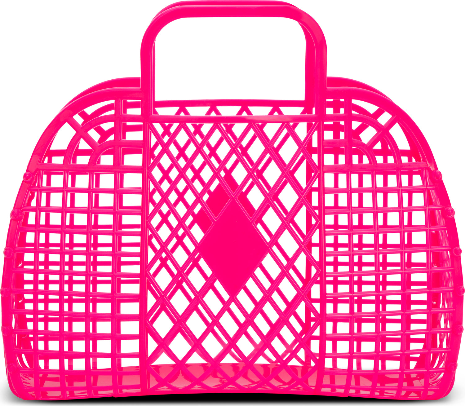 Pink Neon Large Jelly Bag