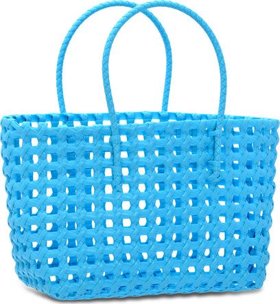 Small Blue Woven Tote