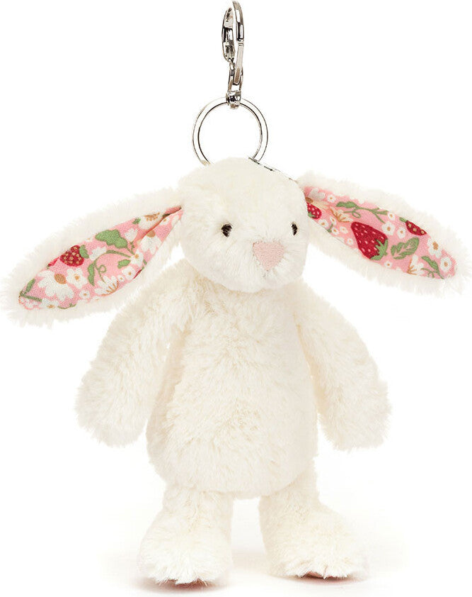 Blossom Cream Bunny 'Berry' Bag Charm