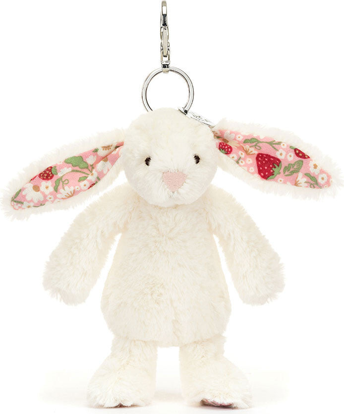 Blossom Cream Bunny 'Berry' Bag Charm