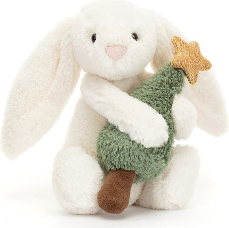 Bashful Bunny With Christmas Tree