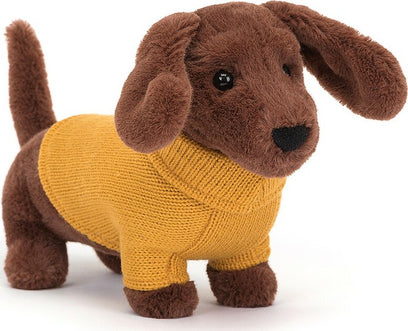 Sweater Sausage Dog Yellow