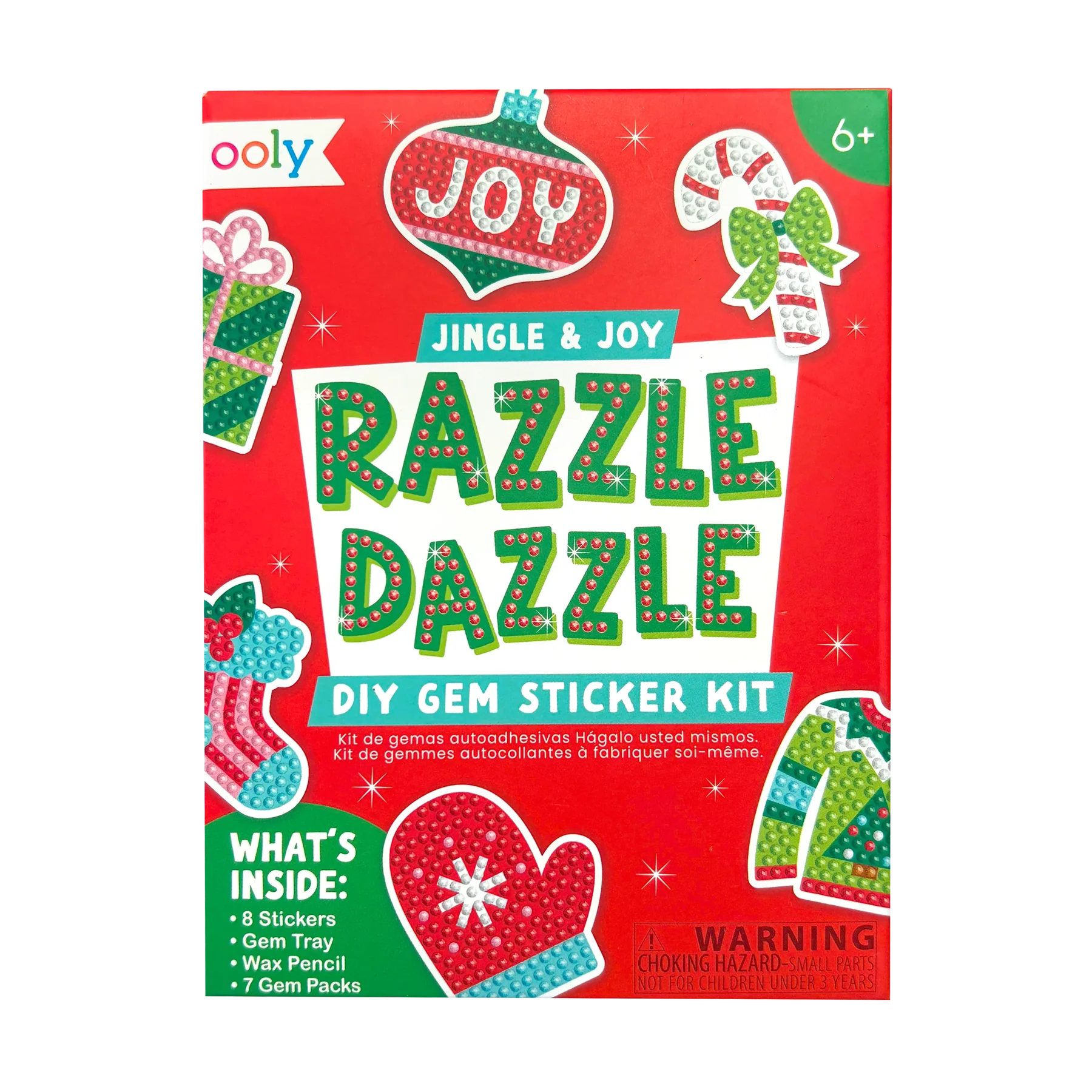 Mini Razzle Dazzle DIY Gem Sticker Kit - Jingle & Joy