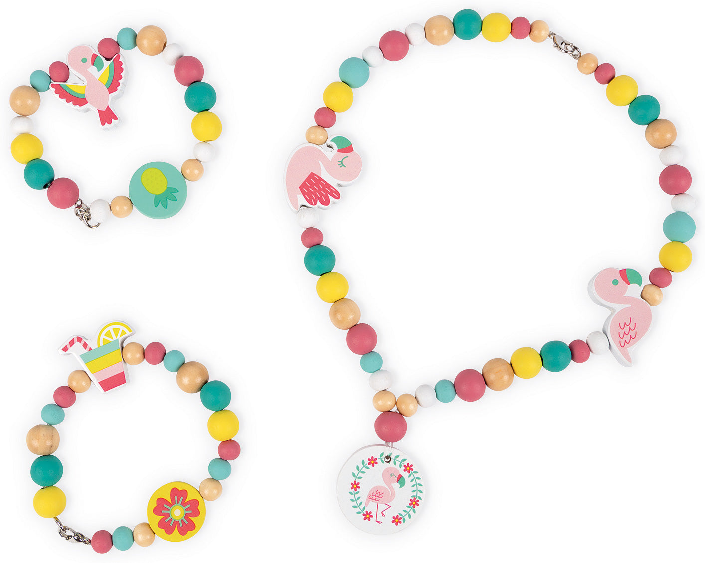 Birdy - Flamingos - 220 Beads