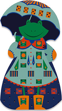 Braided Paper Strips Funny Animals