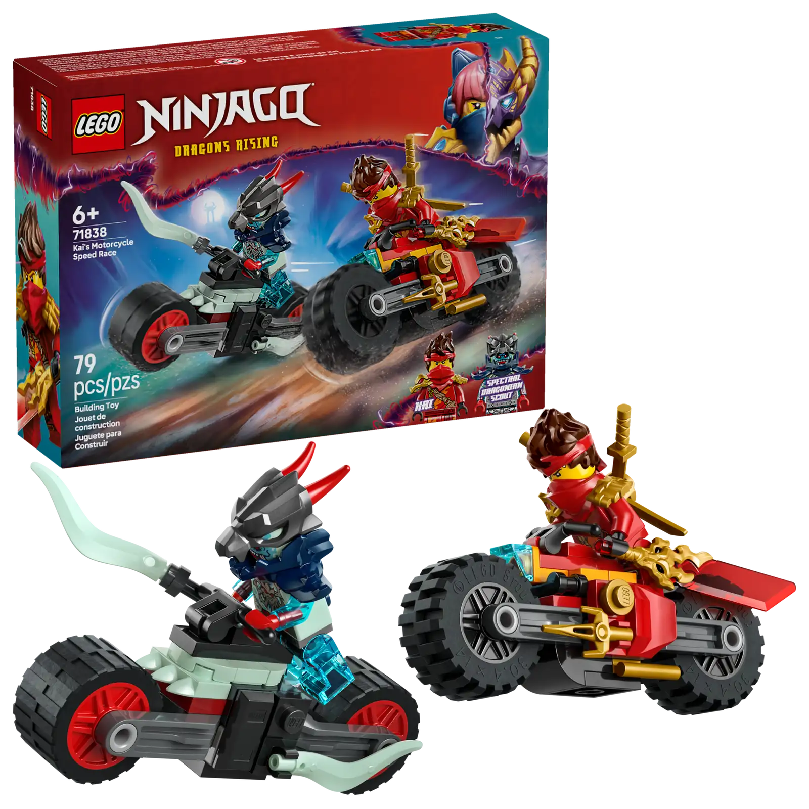 Lego Kai's Motorcycle Speed Race