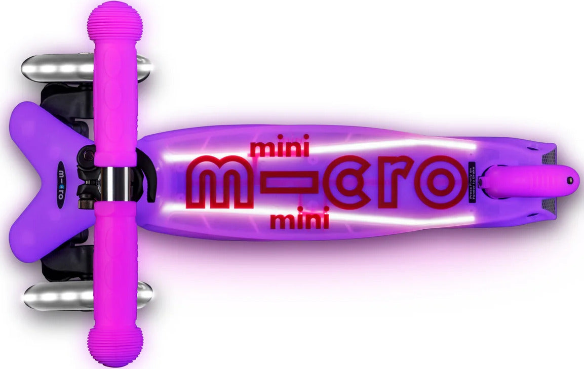 Micro Mini Glow Plus LED Scooter (Frosty Pink)