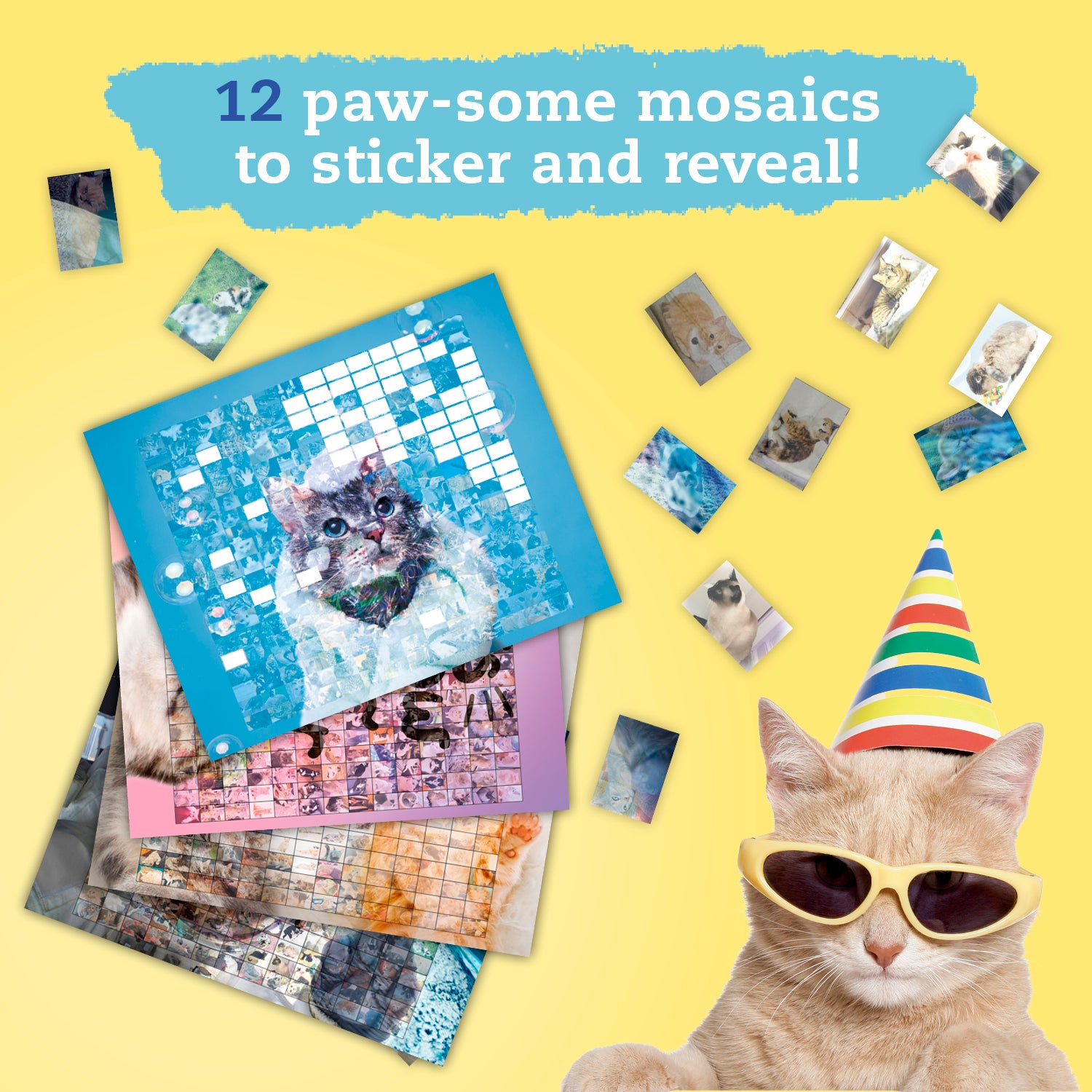 Sticker Photo Mosaic: Cats and Kittens