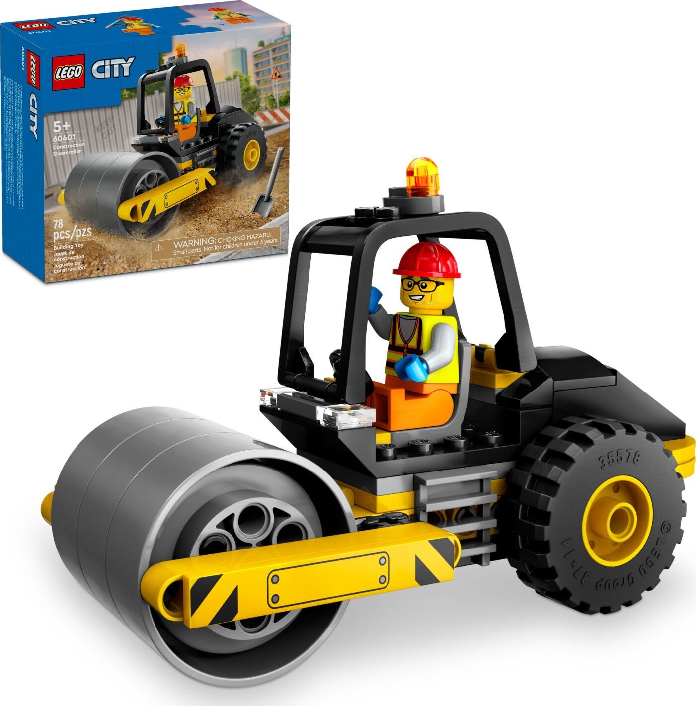 LEGO® City Great Vehicles: Construction Steamroller